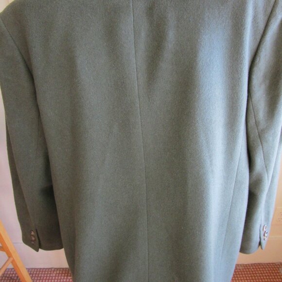 Vintage LL Bean Wool and Cashmere Sage/ Gray Green Women's Blazer - Picture 5 of 6